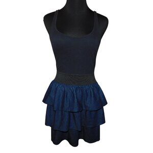 Miley Cyrus Max Azria Collaboration Denim Sleeveless Dress Size Large